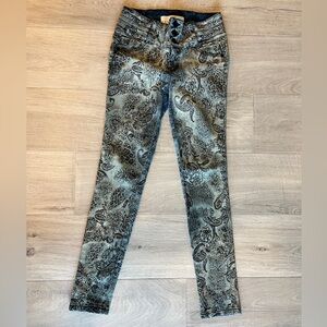 I Love 47 Denim Wear Paisley-Print Skinny Jeans - Size 29